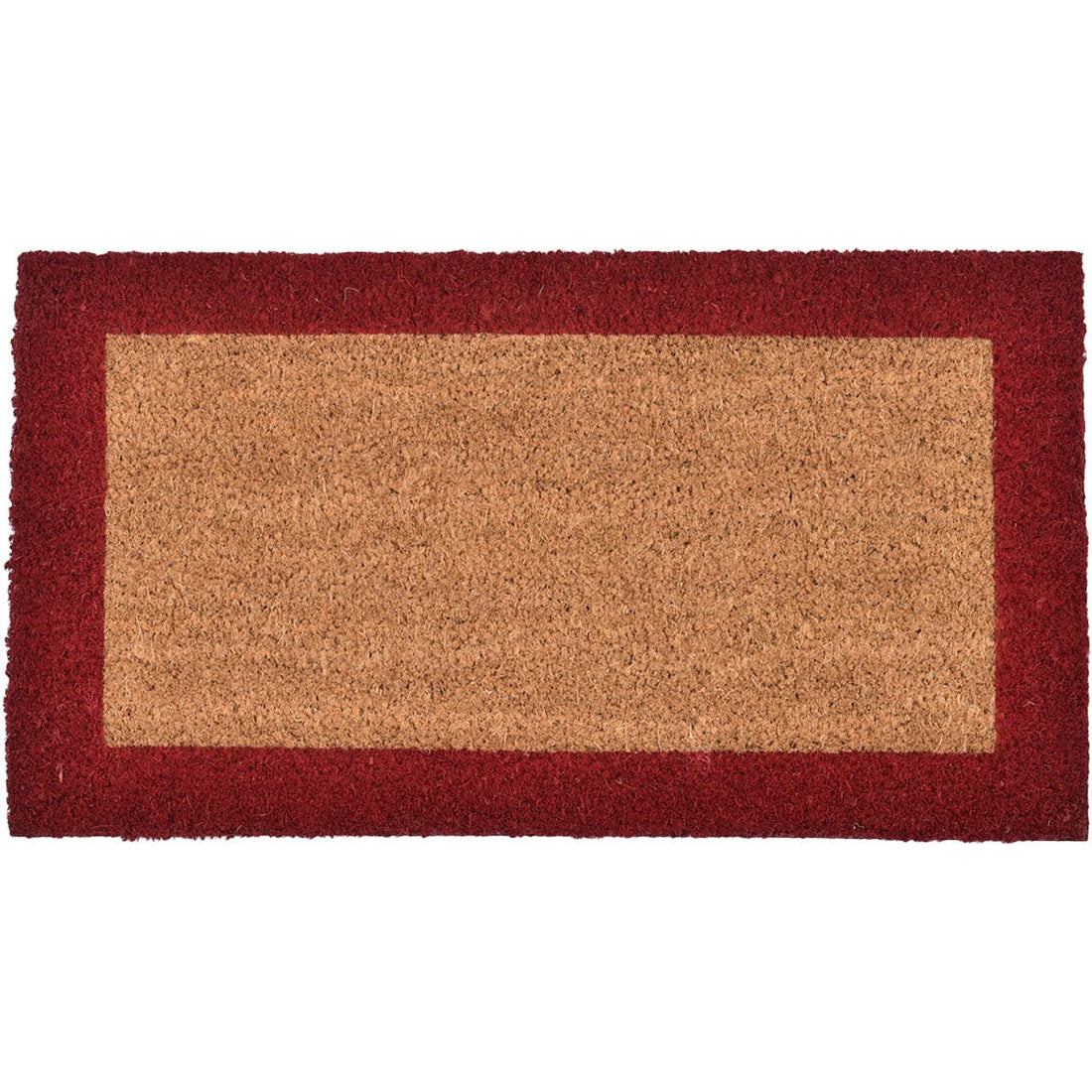 Preș Intrare Bicolor 33X60CM Coco - Natural/Roșu - ramosdecor
