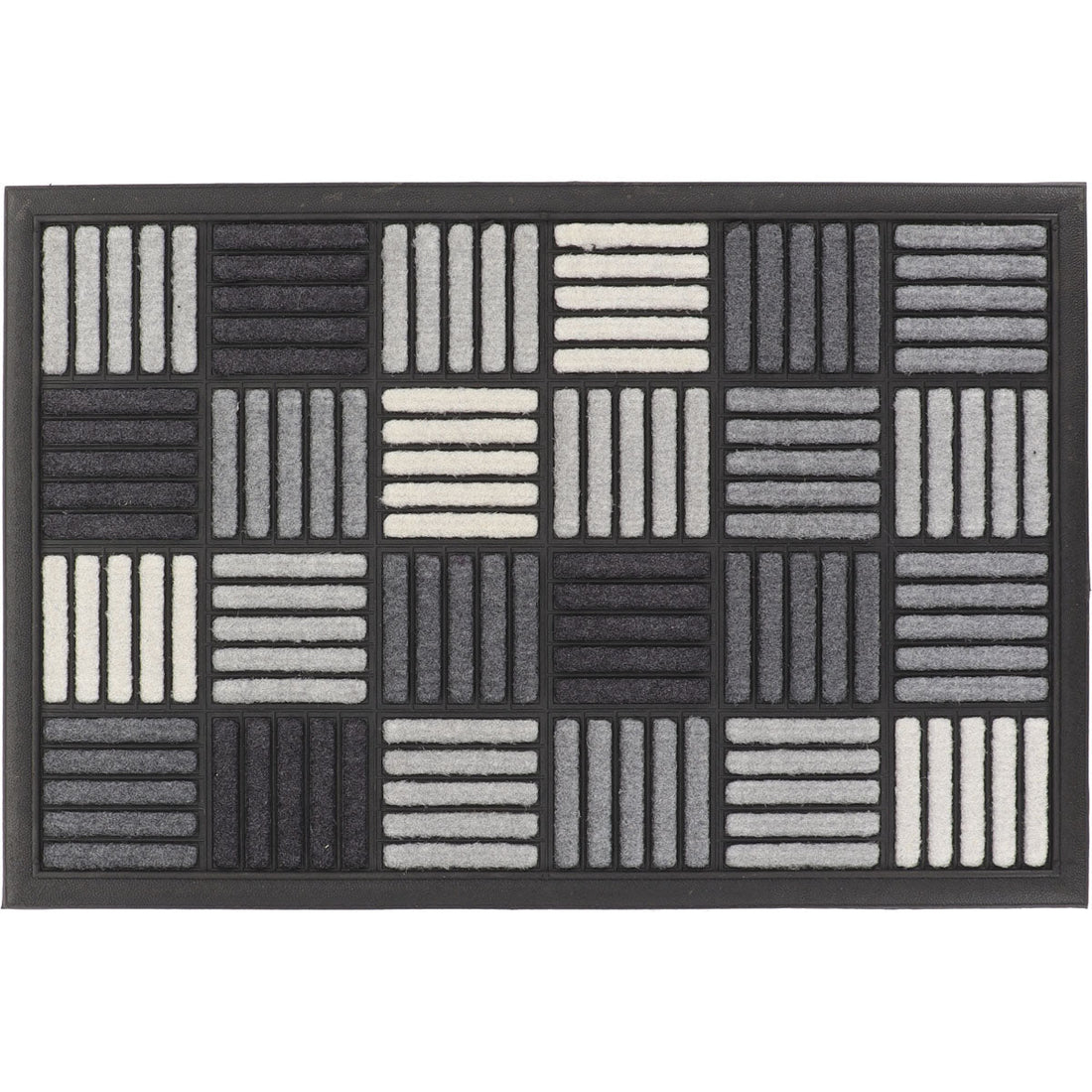 Preș Intrare Caroll 40X60CM Nailon/Cauciuc - Gri - ramosdecor