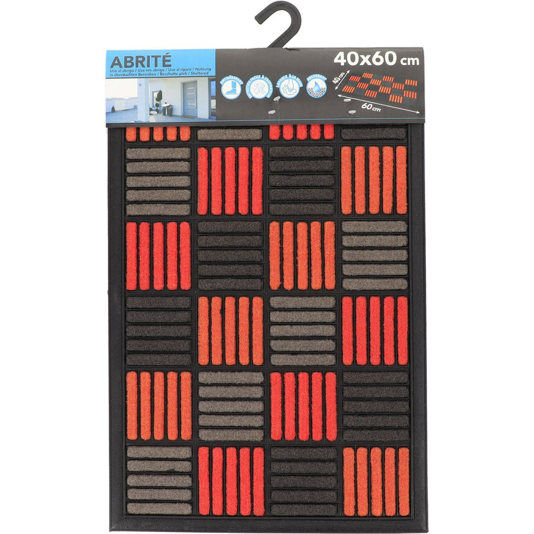 Preș Intrare Caroll 40X60CM Nailon/Cauciuc - Orange - ramosdecor