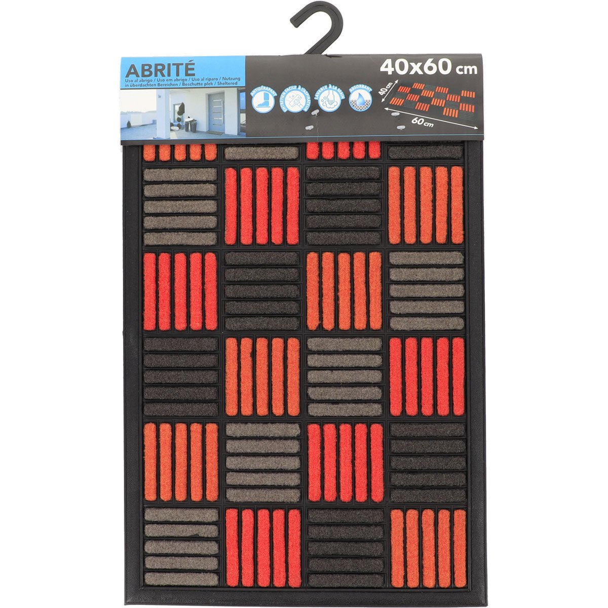 Preș Intrare Caroll 40X60CM Nailon/Cauciuc - Orange - ramosdecor