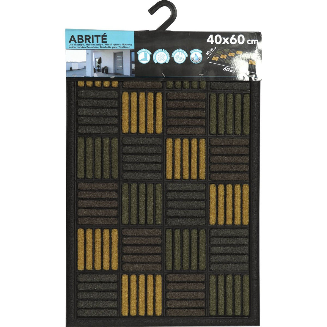 Preș Intrare Caroll 40X60CM Nailon/Cauciuc - Verde - ramosdecor