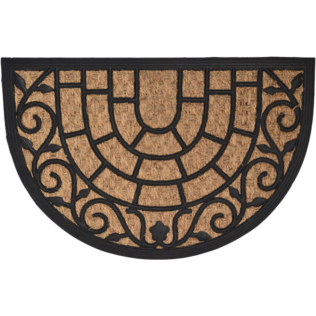 Preș Intrare Harry Half-Moon 40X60CM Coco/Cauciuc - Natural - ramosdecor