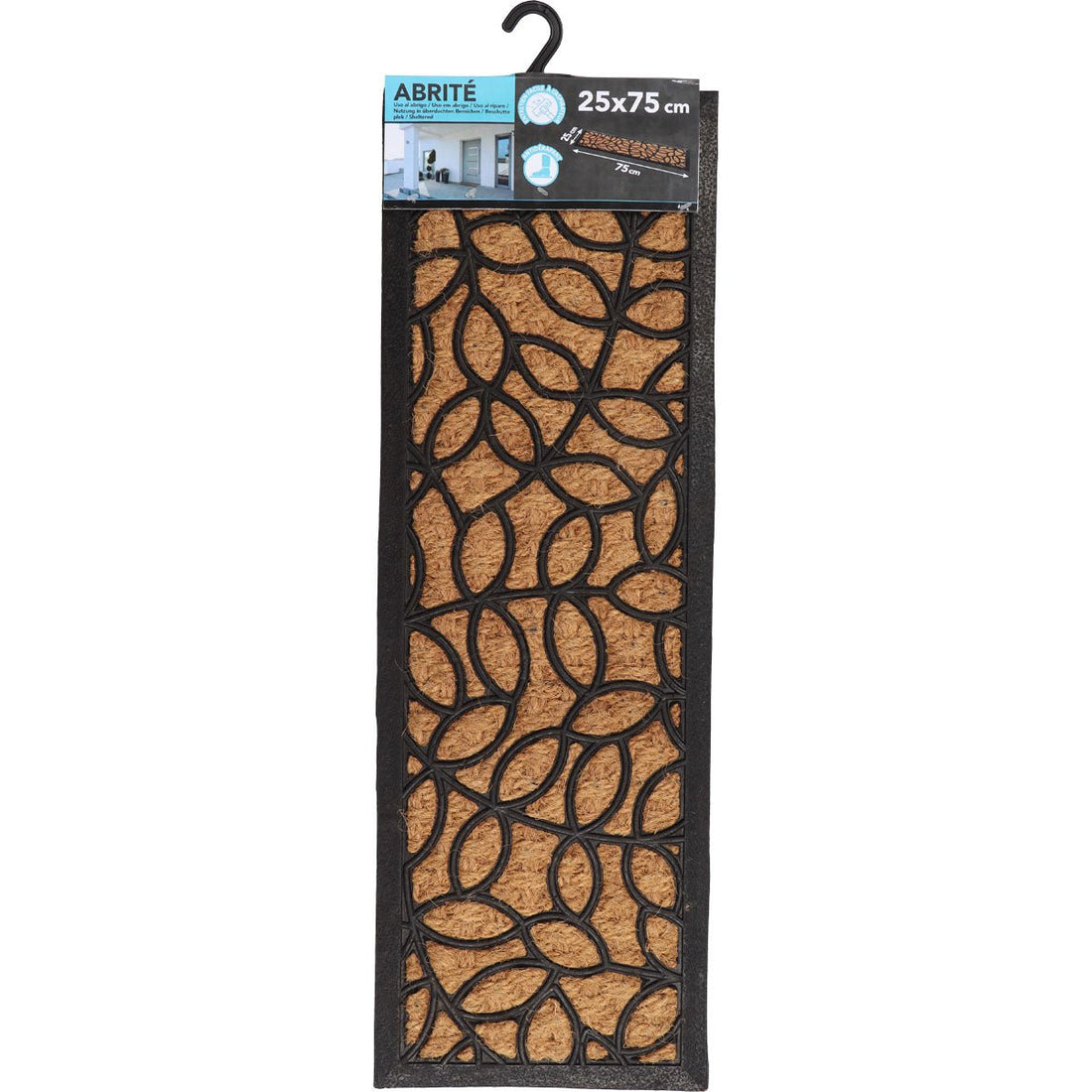 Preș Intrare Împletit 25X75CM Coco/Cauciuc - Feuille - ramosdecor
