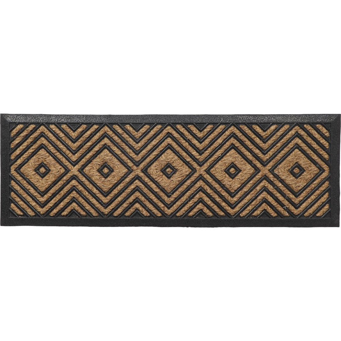 Preș Intrare Împletit 25X75CM Coco/Cauciuc - Losange - ramosdecor