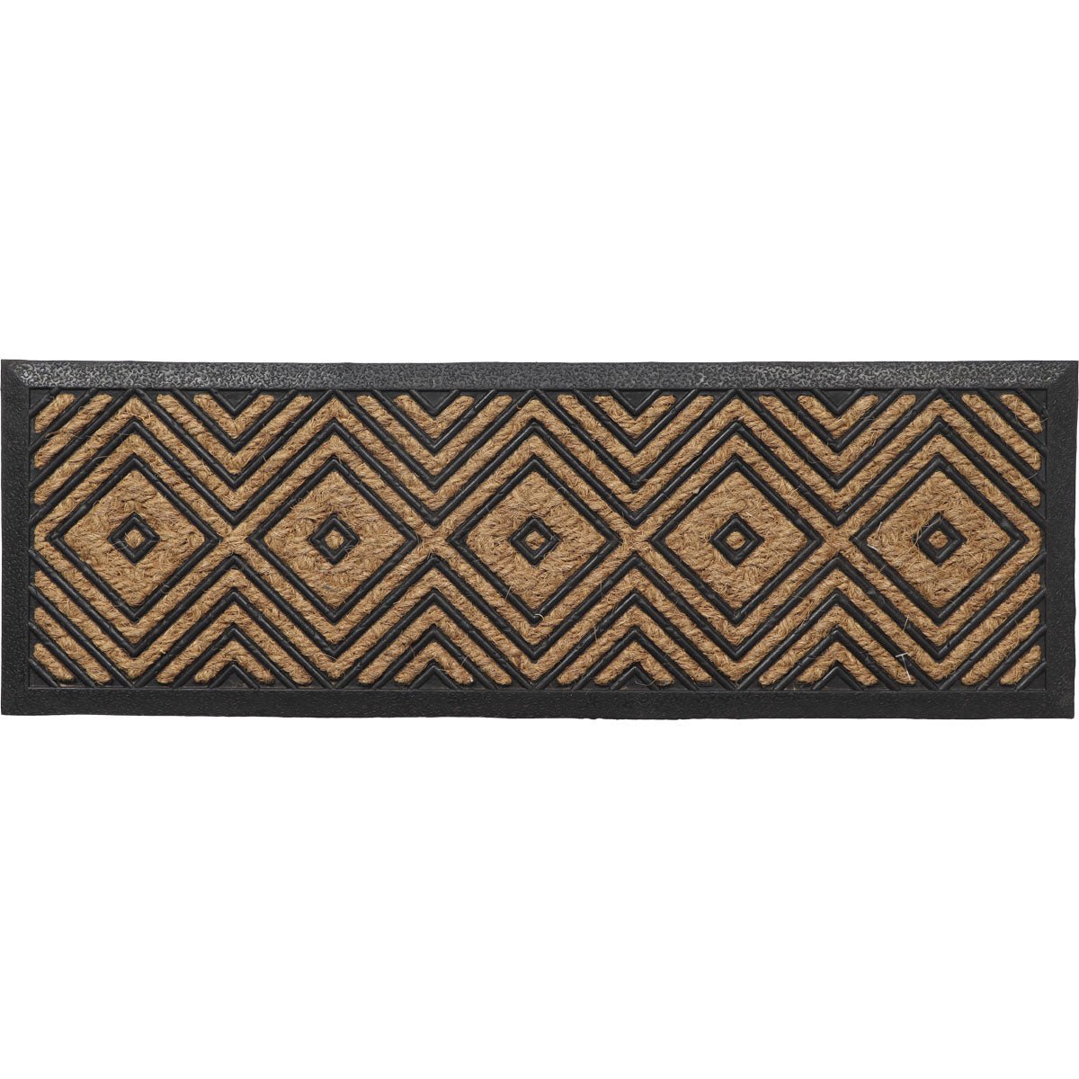 Preș Intrare Împletit 25X75CM Coco/Cauciuc - Losange - ramosdecor